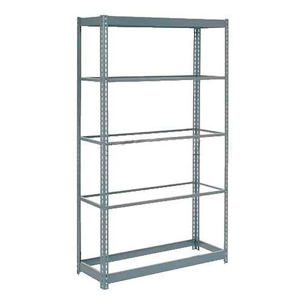 Heavy Duty Shelving 36W x 24D x 96H With 5 Shelves, No Deck, Gray